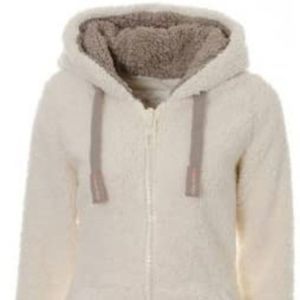 Women's New hooded sherpa jacket women Casual Winter Warm Soft Teddy Coat Zip Up